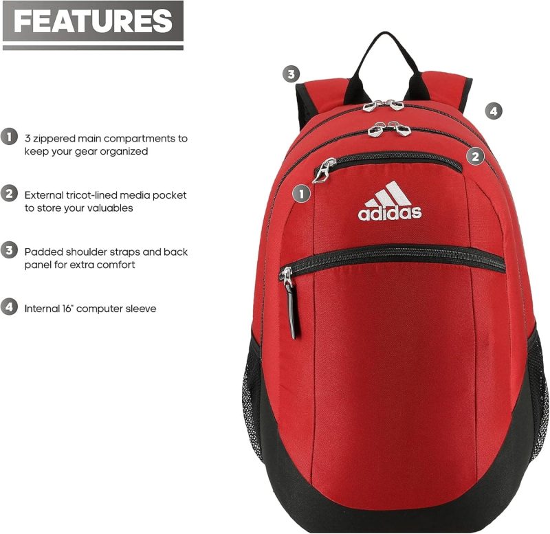 adidas Striker Team Sports Backpack - Image 3