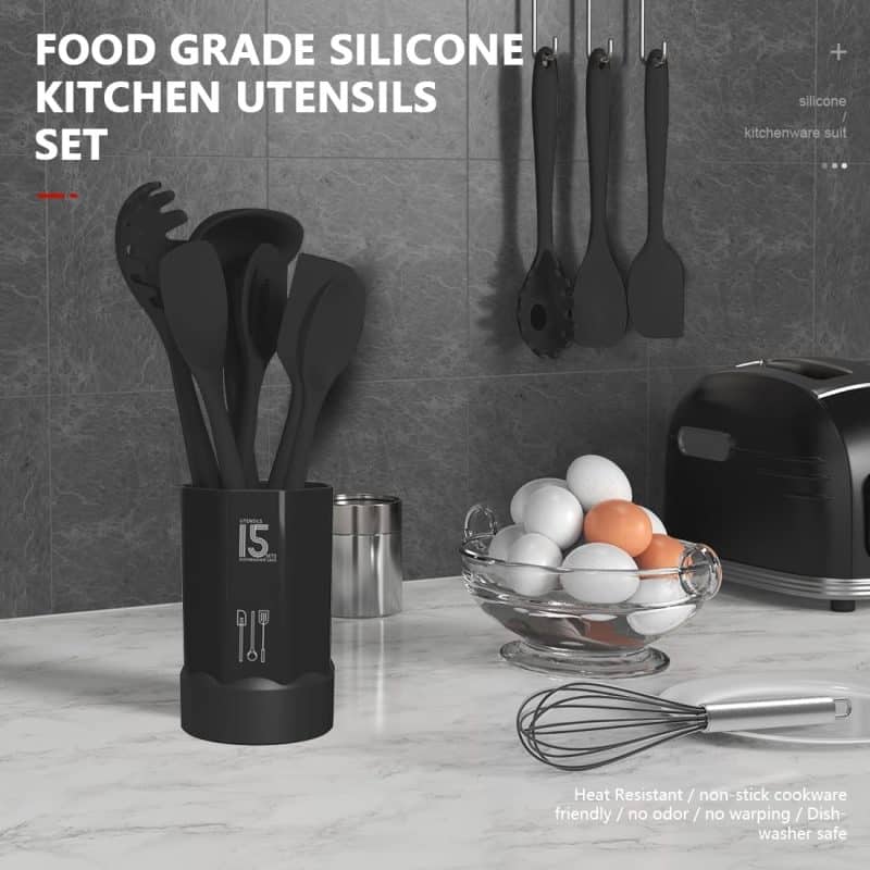 AOTHOD Silicone Cooking Utensils Set - Image 2