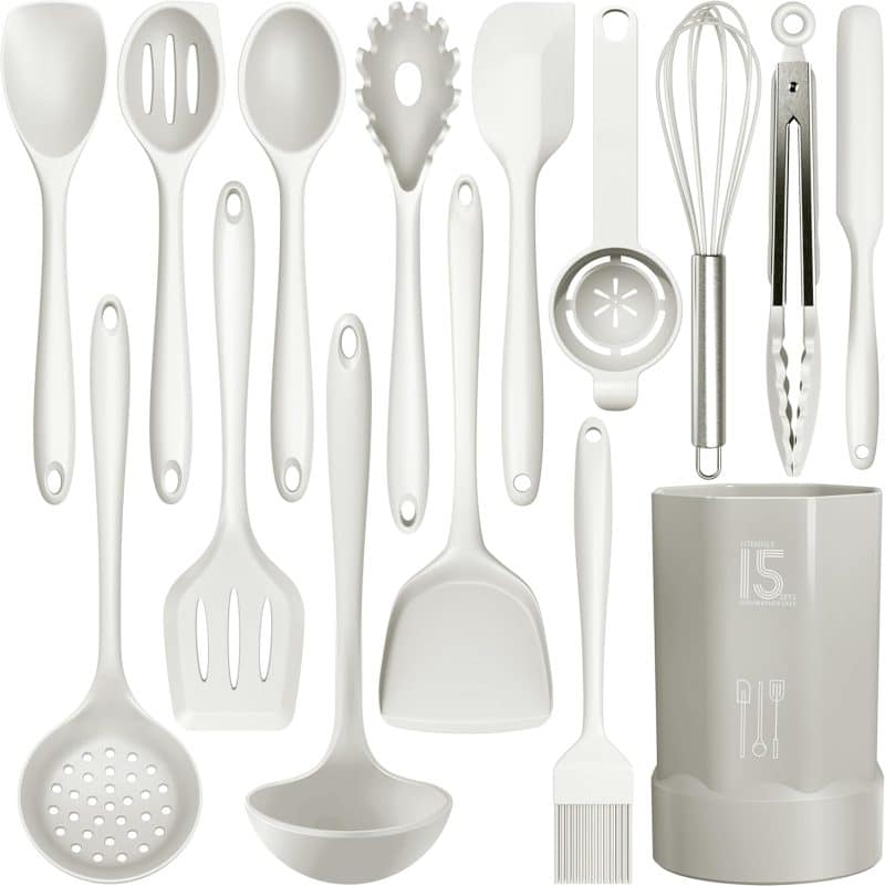 AOTHOD Silicone Cooking Utensils Set - Image 36