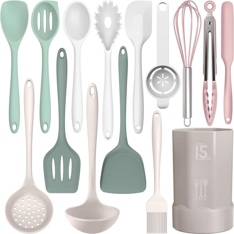 AOTHOD Silicone Cooking Utensils Set - Image 44