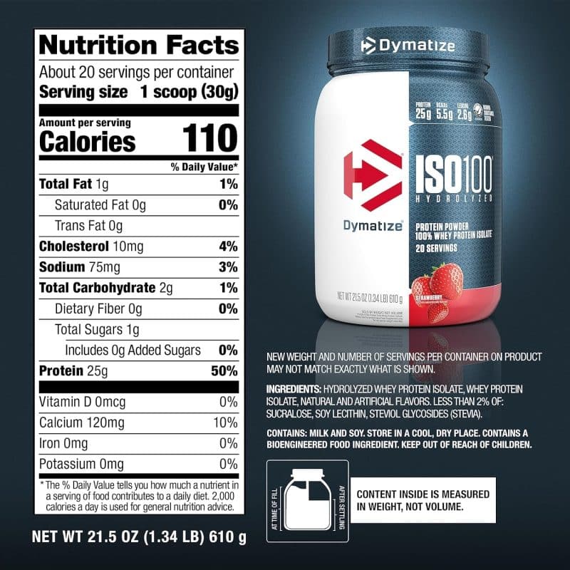 Dymatize ISO100 Hydrolyzed Protein Powder - Image 53