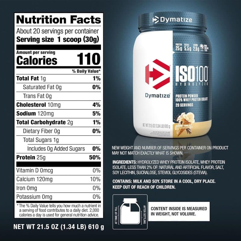 Dymatize ISO100 Hydrolyzed Protein Powder - Image 64