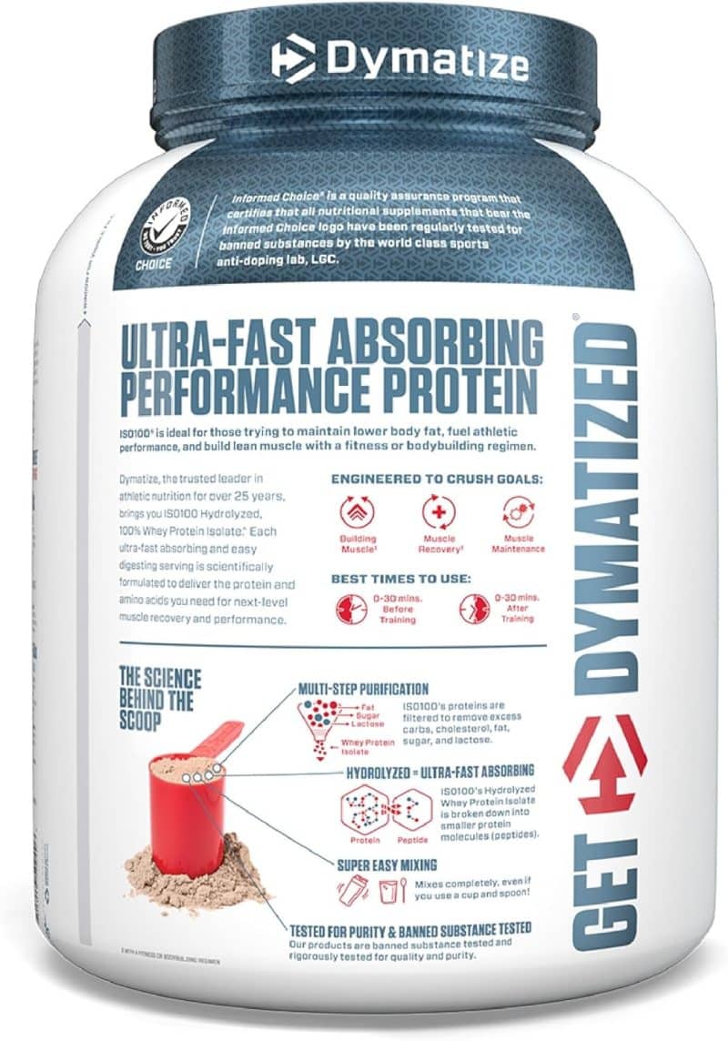 Dymatize ISO100 Hydrolyzed Protein Powder - Image 86