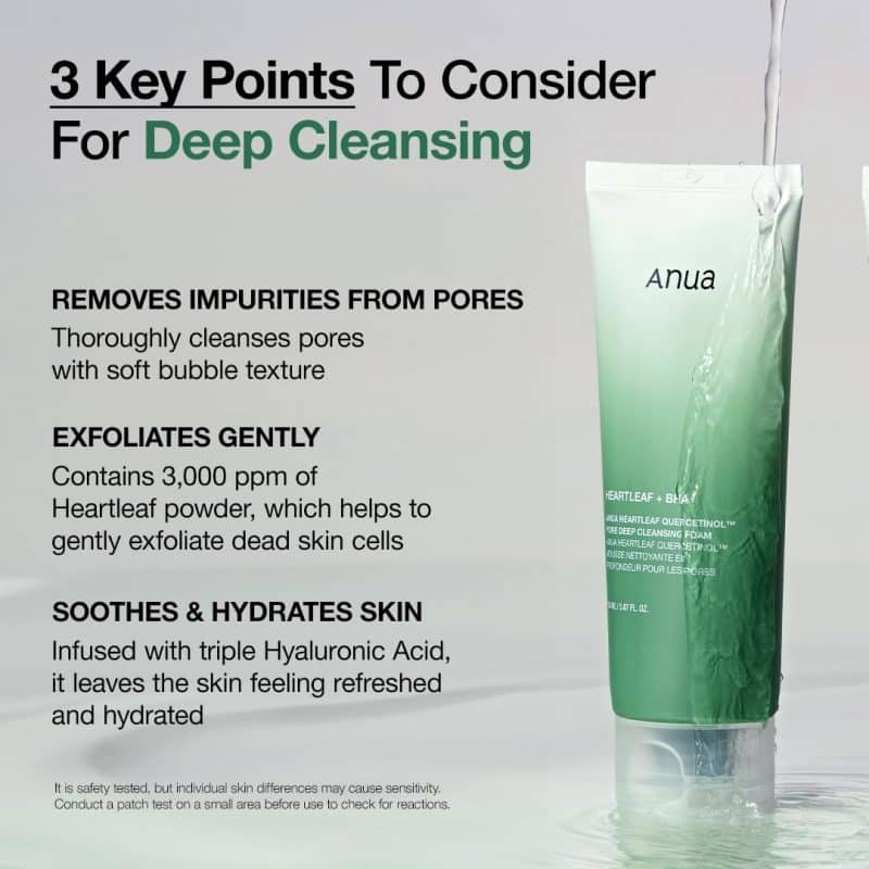 ANUA Heartleaf Quercetinol Pore Deep Cleansing Foam - Image 4