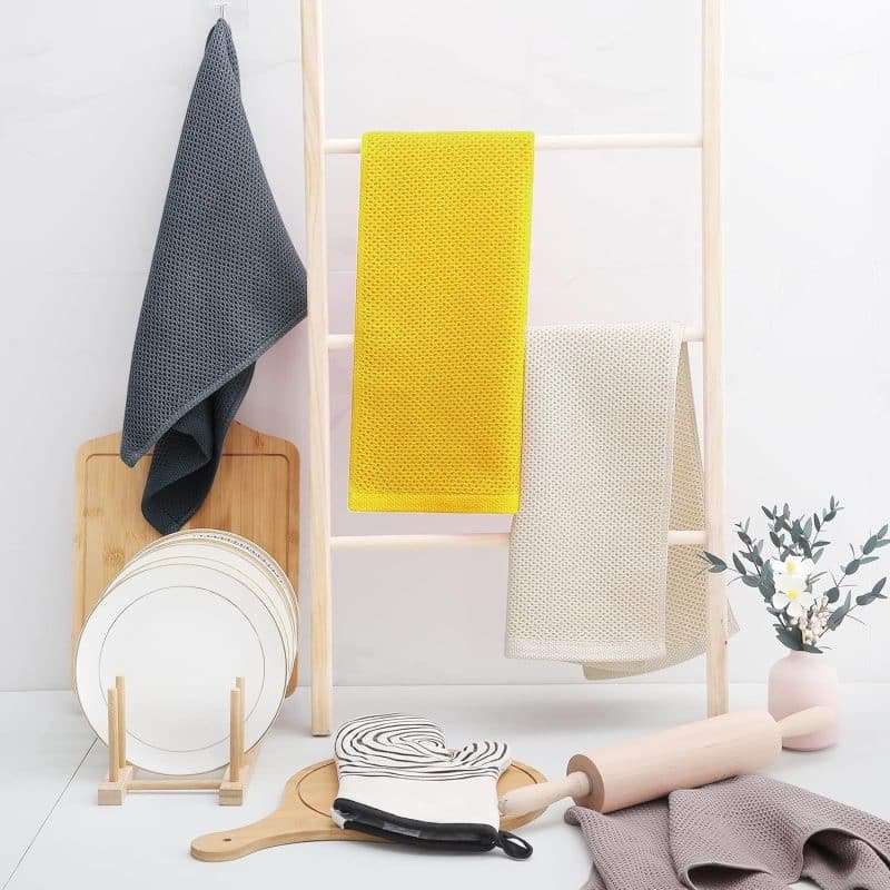 Homaxy 100% Cotton Waffle Weave Kitchen Dish Towels - Image 140