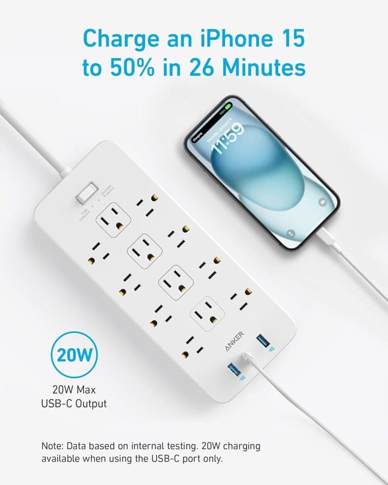 Anker Surge Protector Power Strip - Image 13