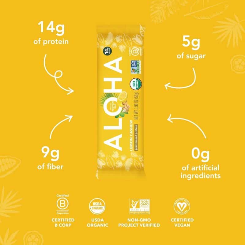 ALOHA Organic Plant Based Protein Bars - Image 10