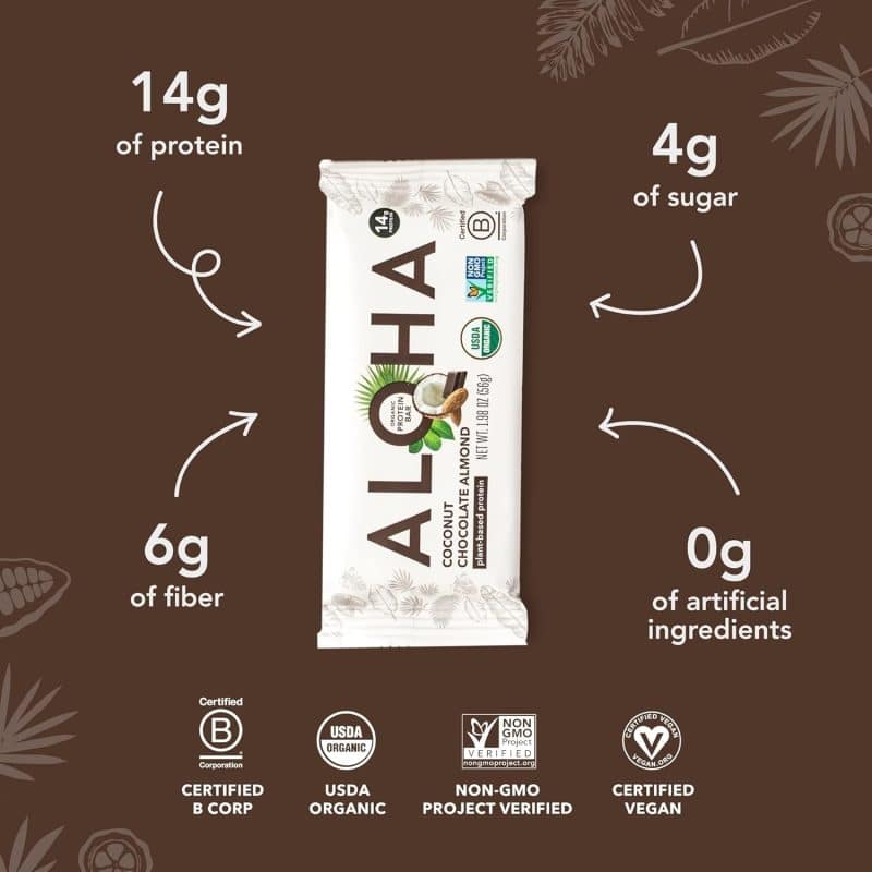 ALOHA Organic Plant Based Protein Bars - Image 58