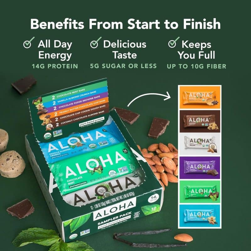 ALOHA Organic Plant Based Protein Bars - Image 68