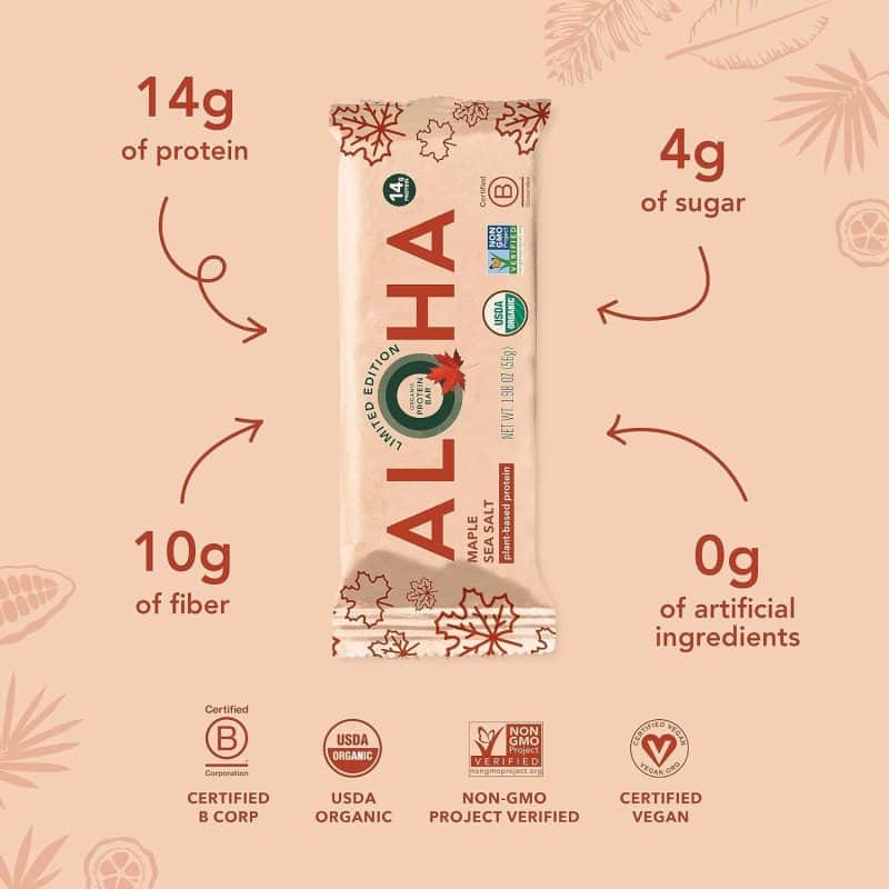 ALOHA Organic Plant Based Protein Bars - Image 75