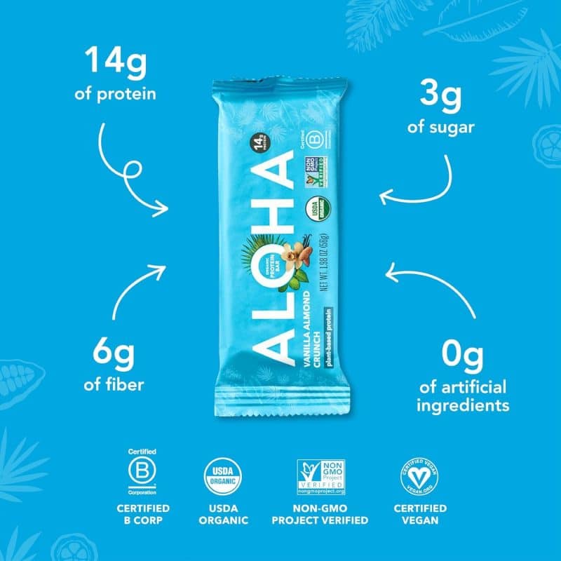 ALOHA Organic Plant Based Protein Bars - Image 89