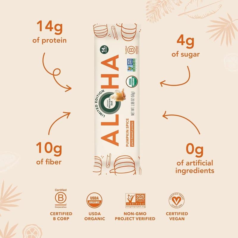 ALOHA Organic Plant Based Protein Bars - Image 109