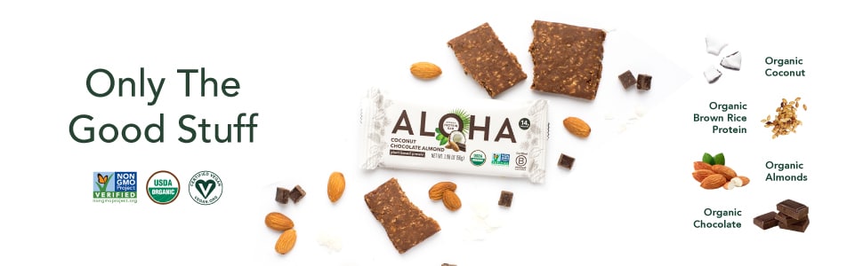 ALOHA Plant-Based Bars: Only Organic Ingredients