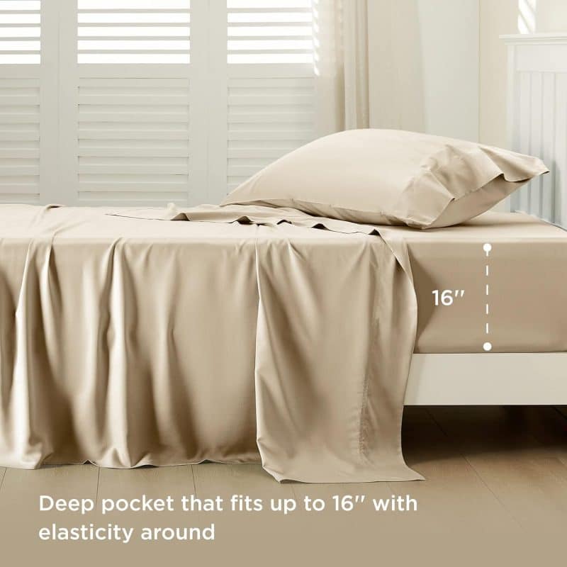 Bedsure Bed Sheet Set (Rayon Derived from Bamboo) - Image 10