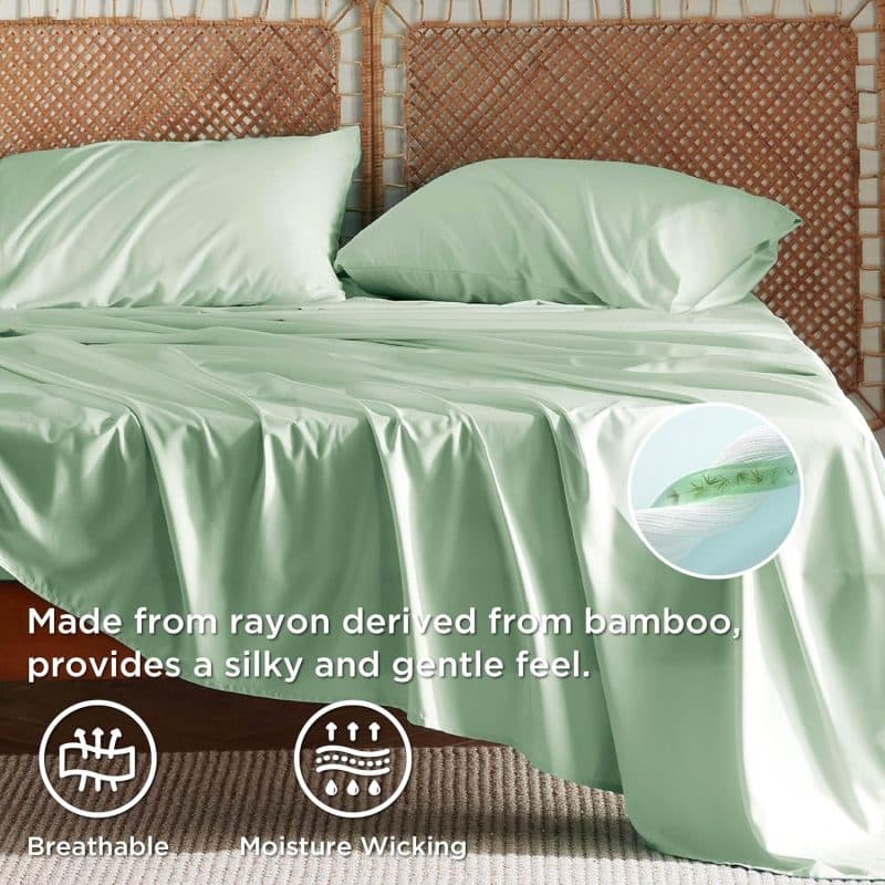 Bedsure Bed Sheet Set (Rayon Derived from Bamboo) - Image 16