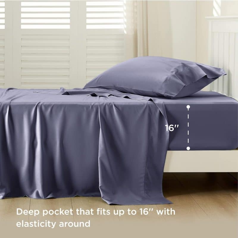 Bedsure Bed Sheet Set (Rayon Derived from Bamboo) - Image 33