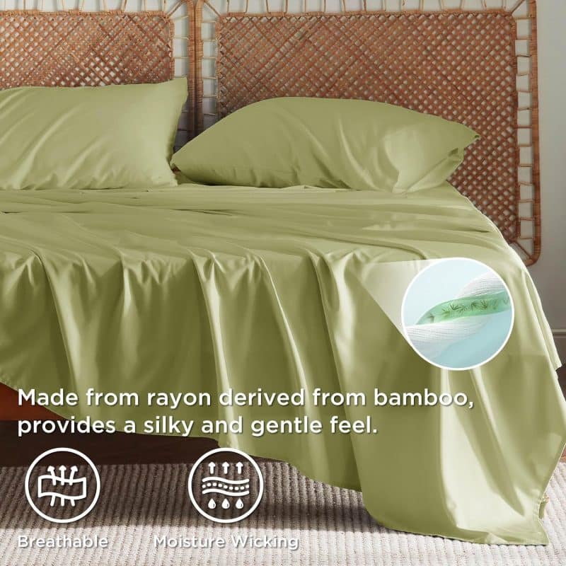 Bedsure Bed Sheet Set (Rayon Derived from Bamboo) - Image 46