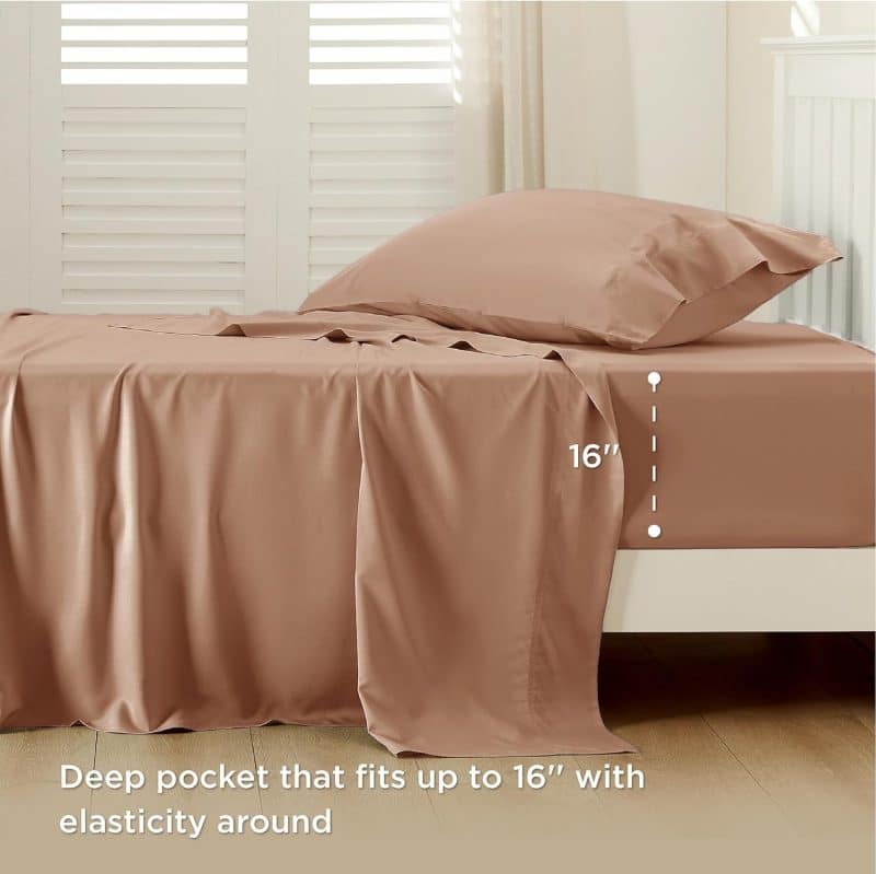 Bedsure Bed Sheet Set (Rayon Derived from Bamboo) - Image 57