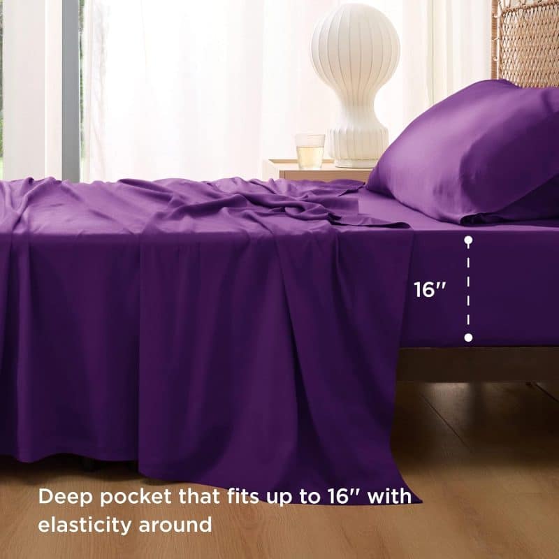 Bedsure Bed Sheet Set (Rayon Derived from Bamboo) - Image 63