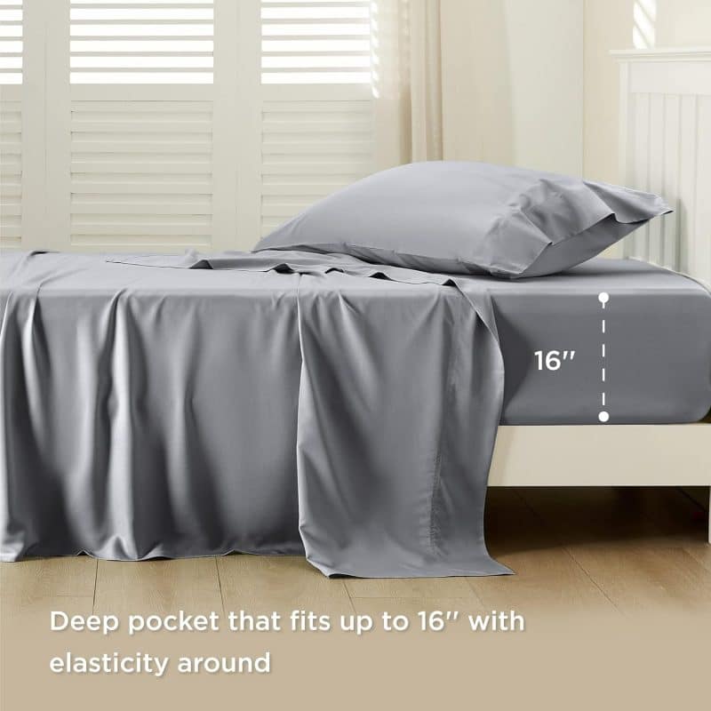 Bedsure Bed Sheet Set (Rayon Derived from Bamboo) - Image 78