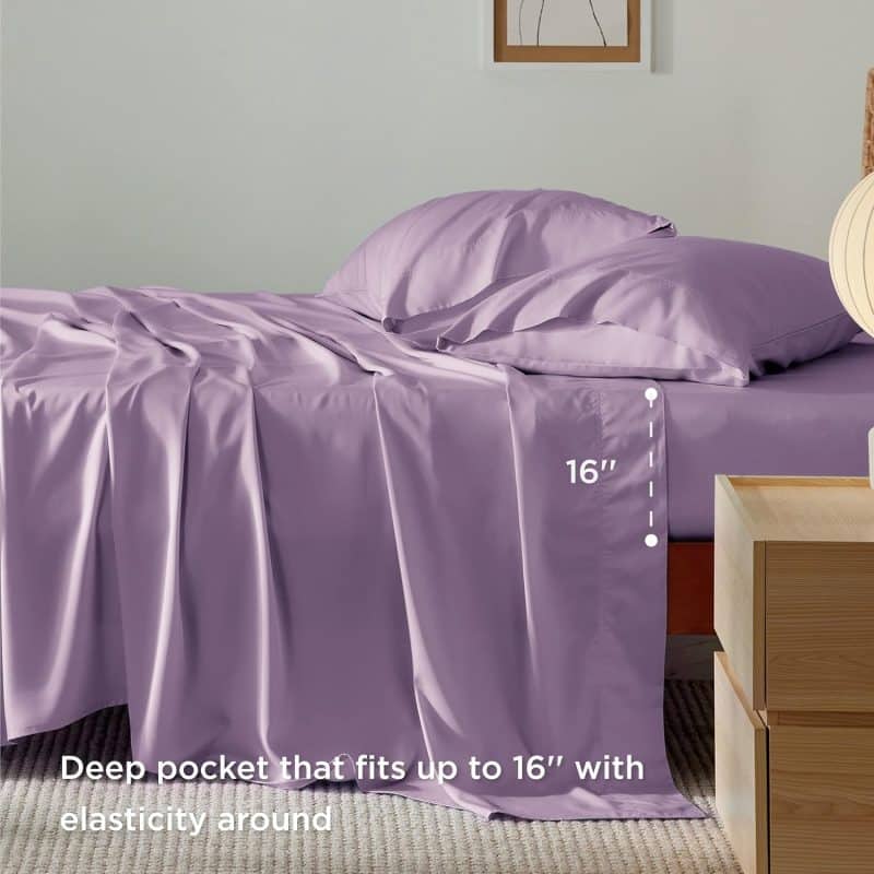 Bedsure Bed Sheet Set (Rayon Derived from Bamboo) - Image 95