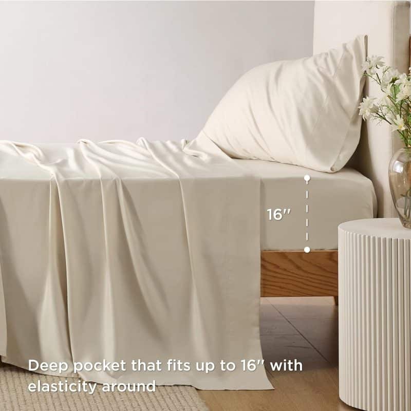 Bedsure Bed Sheet Set (Rayon Derived from Bamboo) - Image 100