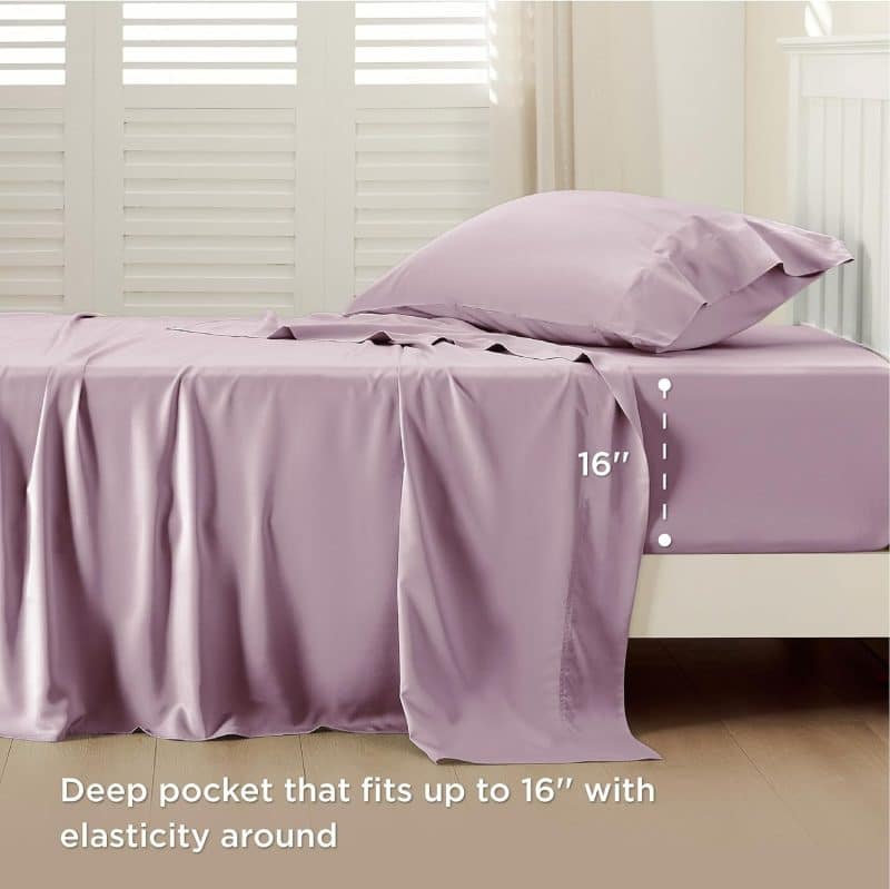 Bedsure Bed Sheet Set (Rayon Derived from Bamboo) - Image 113