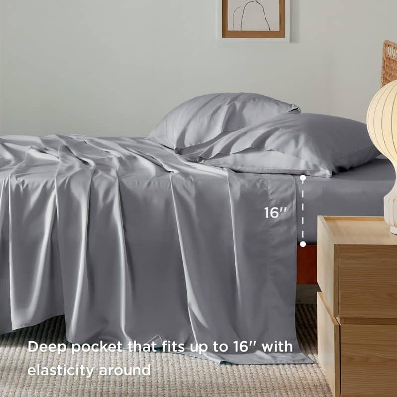 Bedsure Bed Sheet Set (Rayon Derived from Bamboo) - Image 129