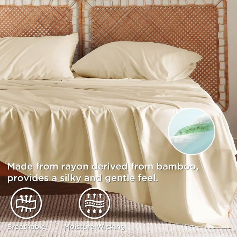 Bedsure Bed Sheet Set (Rayon Derived from Bamboo) - Image 175