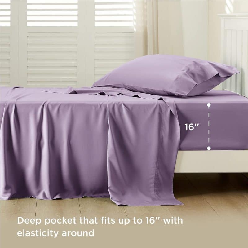 Bedsure Bed Sheet Set (Rayon Derived from Bamboo) - Image 187