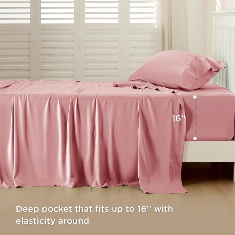 Bedsure Bed Sheet Set (Rayon Derived from Bamboo) - Image 258