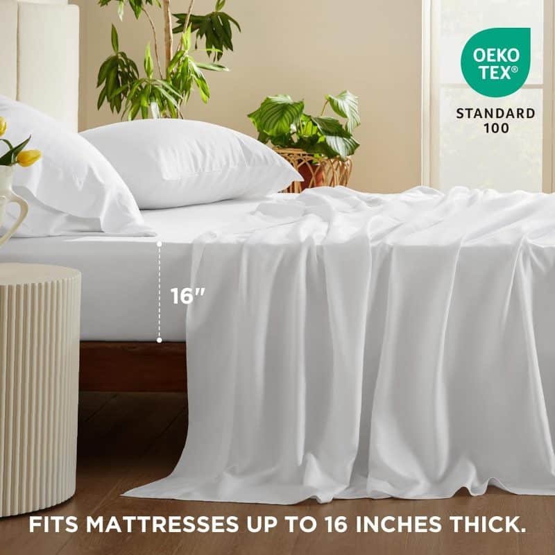 Bedsure Bed Sheet Set (Rayon Derived from Bamboo) - Image 270