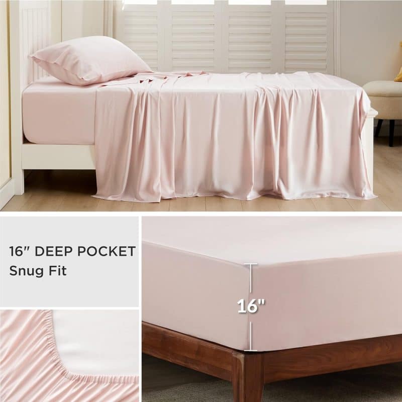 Bedsure Bed Sheet Set (Rayon Derived from Bamboo) - Image 276