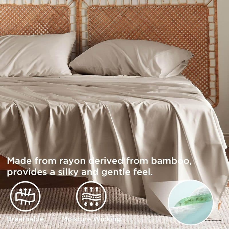 Bedsure Bed Sheet Set (Rayon Derived from Bamboo) - Image 300