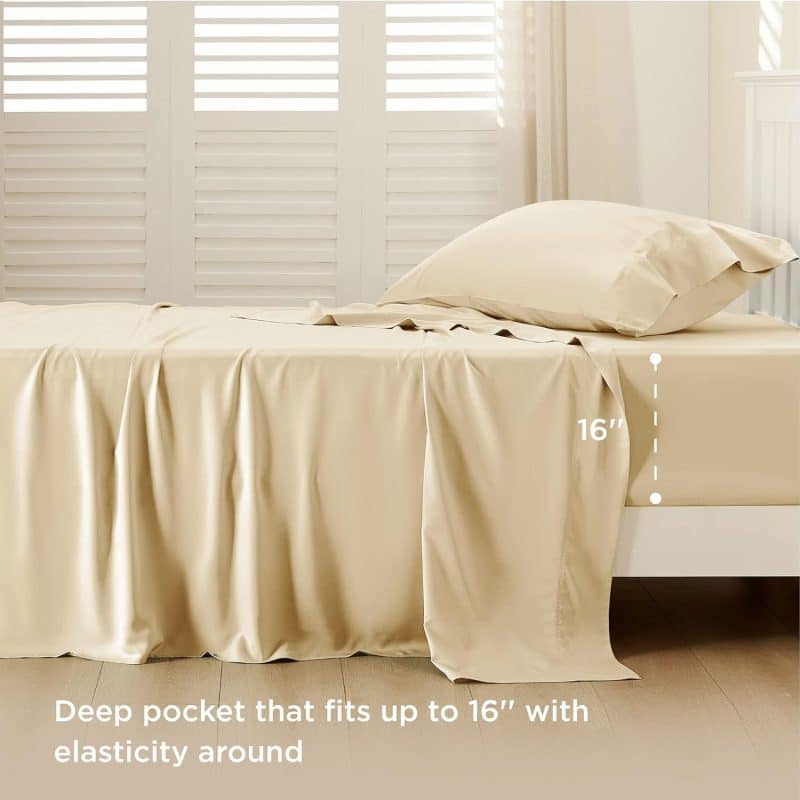 Bedsure Bed Sheet Set (Rayon Derived from Bamboo) - Image 325