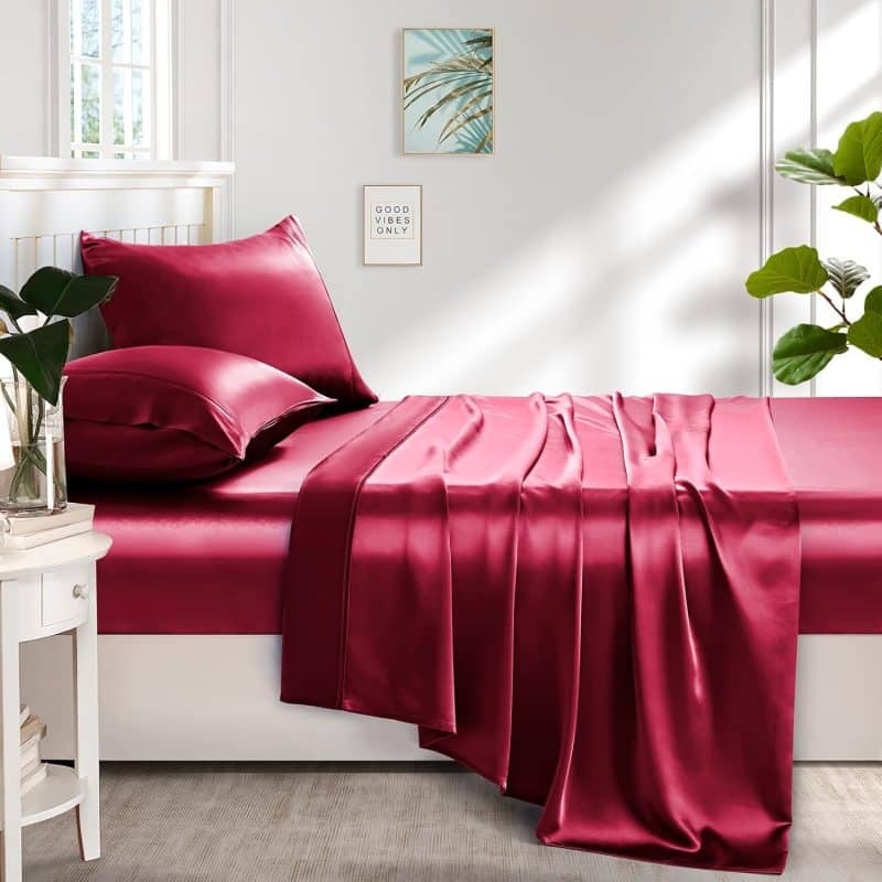 Lanest Housing Silk Satin Sheet Set - Image 34