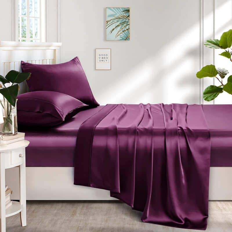 Lanest Housing Silk Satin Sheet Set - Image 69