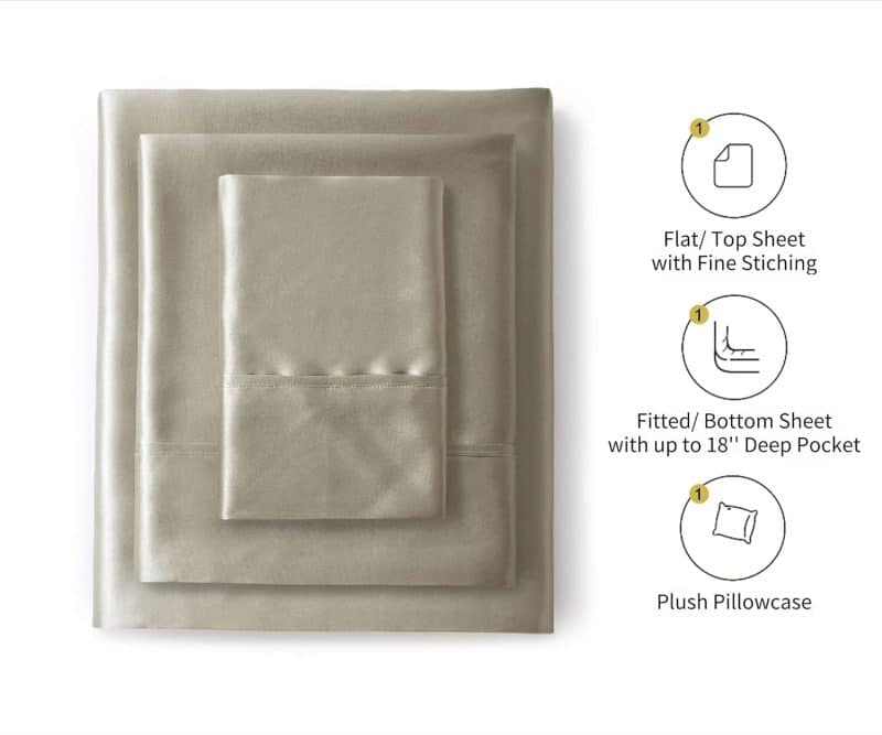 Lanest Housing Silk Satin Sheet Set - Image 108