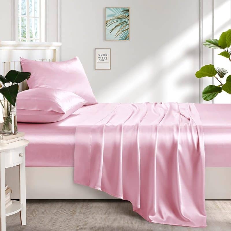 Lanest Housing Silk Satin Sheet Set - Image 114