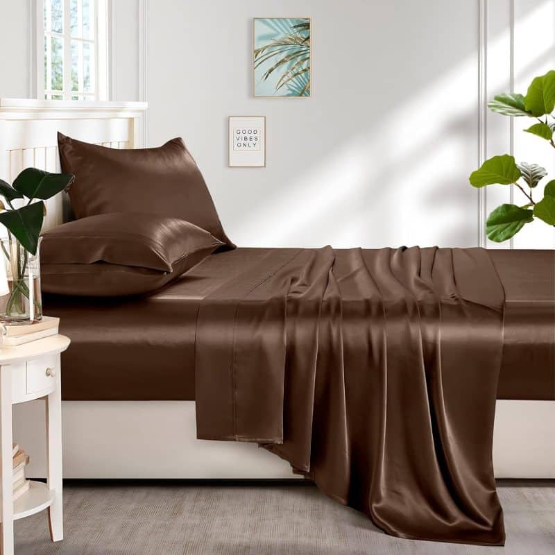 Lanest Housing Silk Satin Sheet Set - Image 121