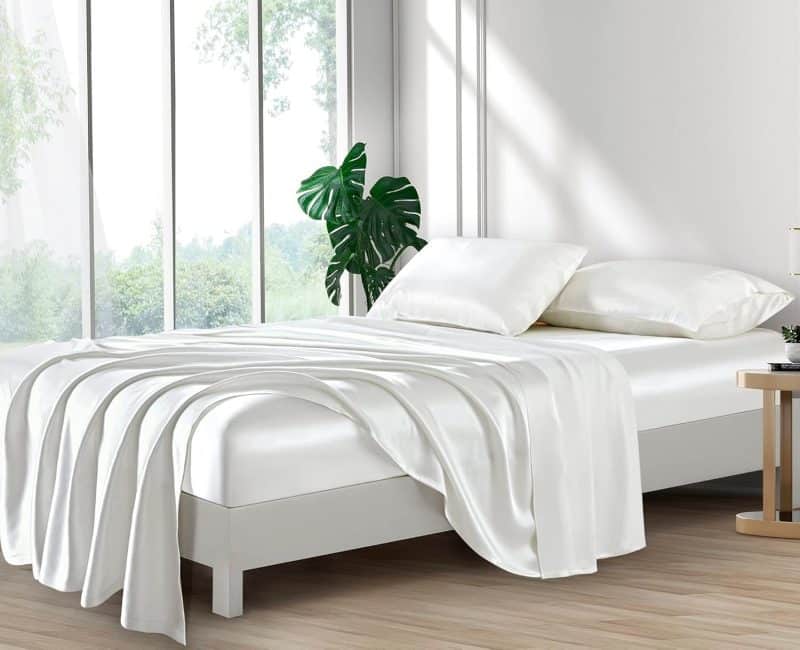 Lanest Housing Silk Satin Sheet Set - Image 135