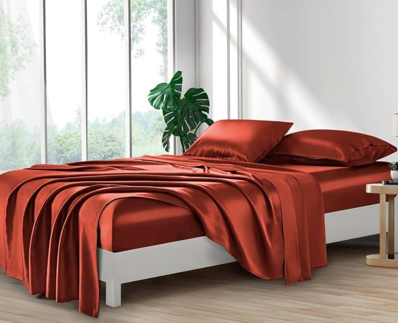 Lanest Housing Silk Satin Sheet Set - Image 152