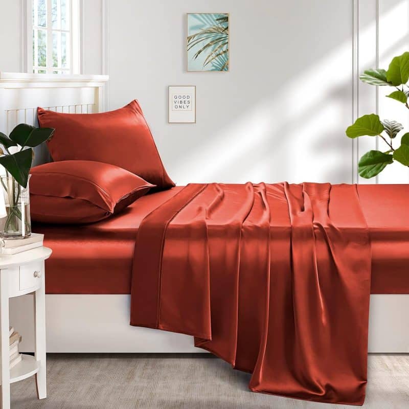 Lanest Housing Silk Satin Sheet Set - Image 153