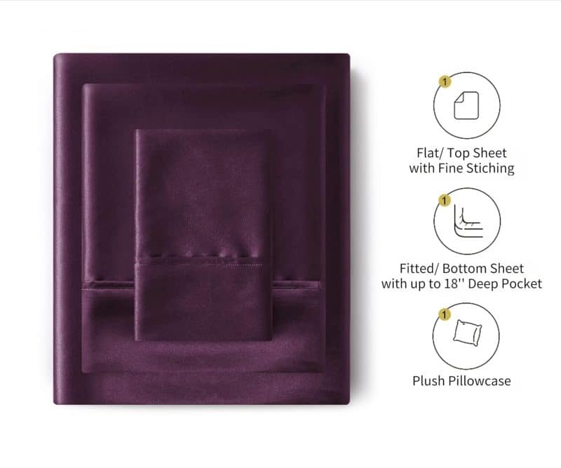 Lanest Housing Silk Satin Sheet Set - Image 173