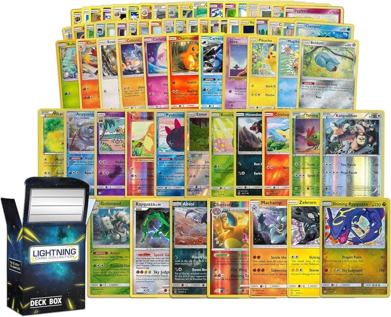 Pokemon TCG: 100 Assorted Card Lot with Foils