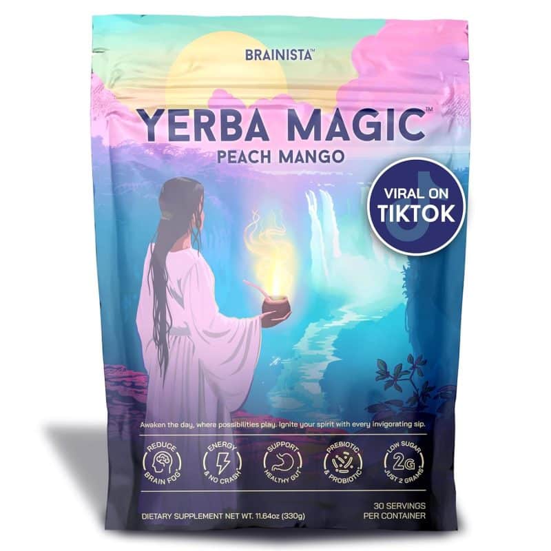 Brainista Yerba Magic Instant Tea Powder (Peach Mango)