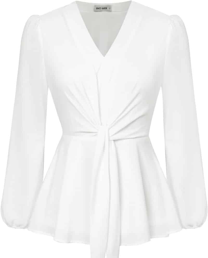 GRACE KARIN Women's Elegant Peplum Tops - Image 11