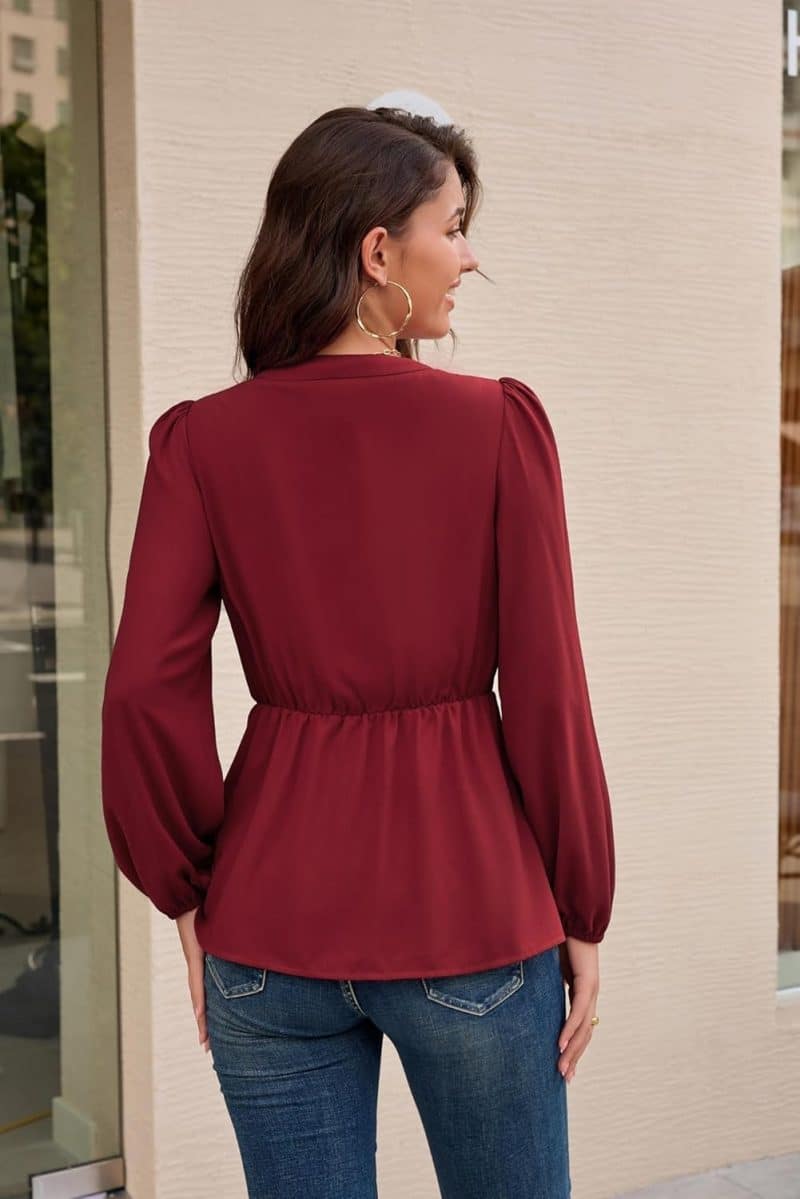 GRACE KARIN Women's Elegant Peplum Tops - Image 35