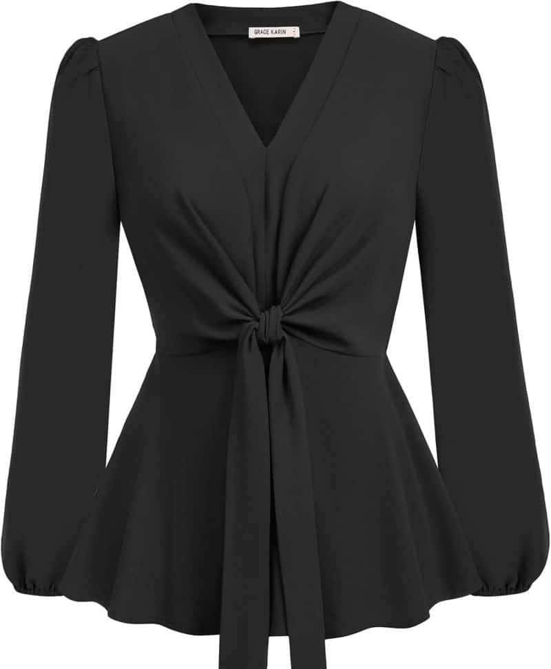 GRACE KARIN Women's Elegant Peplum Tops - Image 51