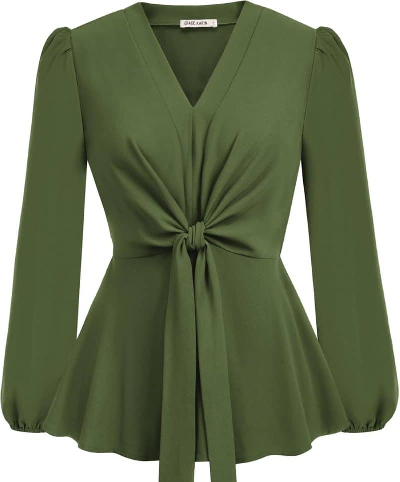 GRACE KARIN Women's Elegant Peplum Tops - Image 71